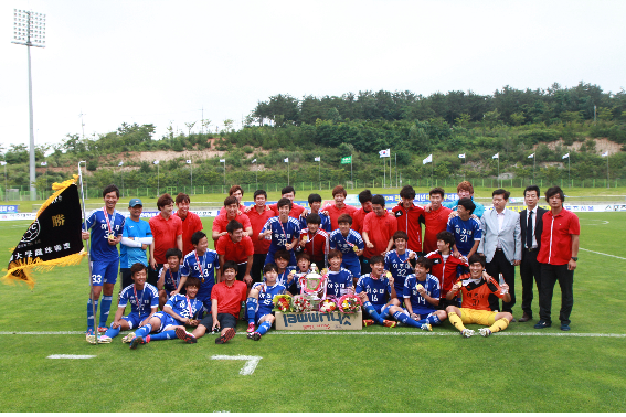 전국1,2학년 대학축구 3연패 달성